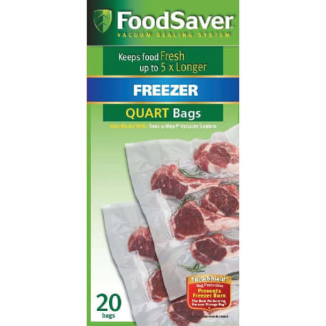 FoodSaver Freezer Bags, 20-Pack