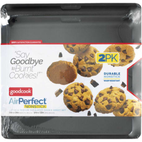 Goodcook AirPerfect Non-Stick Cookie Sheets, Pack of 2