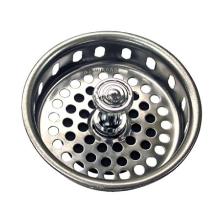 Danco 3-3/4" Basket Strainer with Drop Center Post Chrome