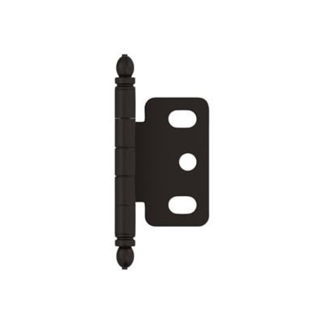 Amerock 3/4" Door Thickness Full Inset Partial Wrap Ball Tip Oil-Rubbed Bronze Cabinet Hinge