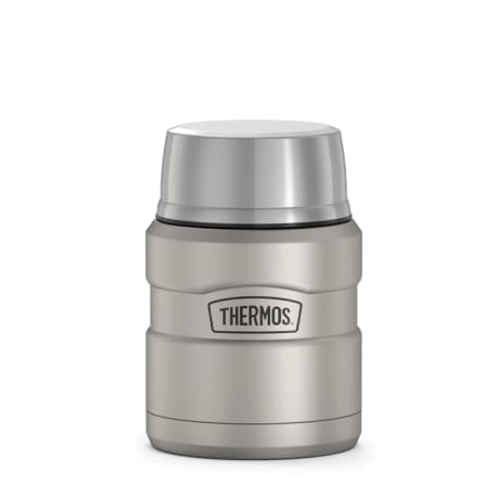 Thermos Stainless King Matte Steel Stainless Steel Food Jar, 16 oz.