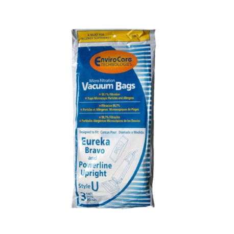 EnviroCare Eureka Type U Upright Vacuum Bag, 3-Pack