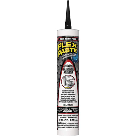 Flex Paste Black Rubber Sealant, 9 oz.