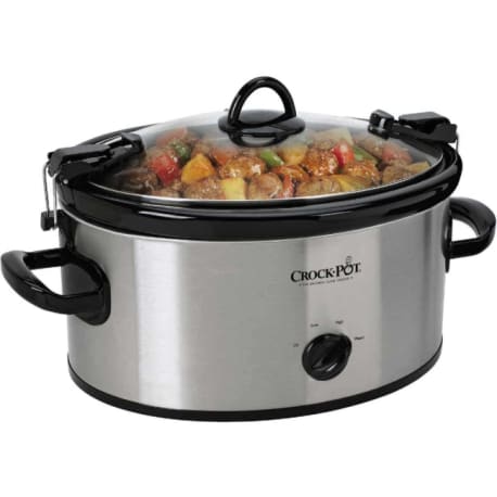 Crock-Pot Stainless Steel Oval Slow Cooker, 6 Quart