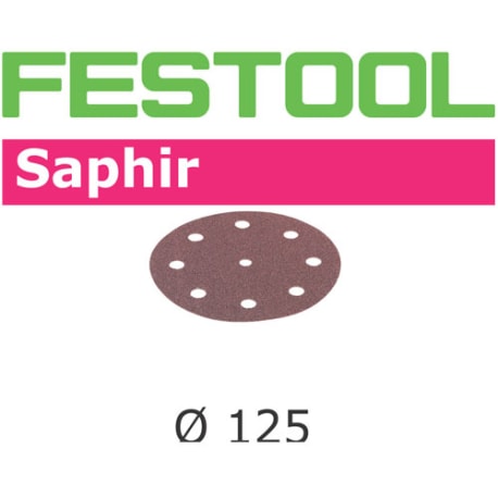 Festool 493126 125mm Saphir P50 Disc Abrasives, 25 ct