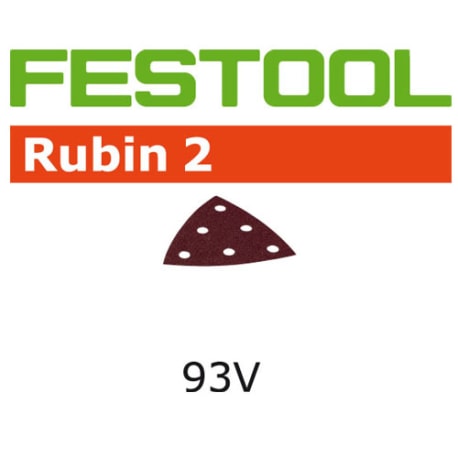 Festool 499161 93mm Rubin 2 P40 Delta Abrasives, 50 ct