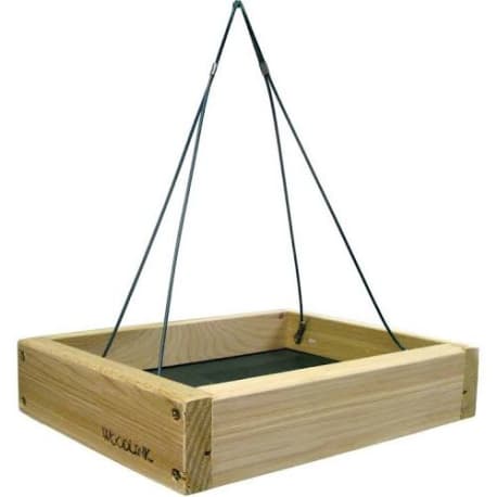 WoodLink Small Hanging Platform Bird Feeder, 9.75 in.