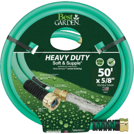 Best Garden Heavy-Duty Soft & Supple Garden Hose, 50 ft.