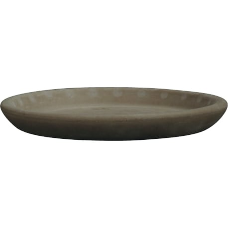 Ceramo Dark Basalt Clay Standard Flower Pot Saucer, 4 in.