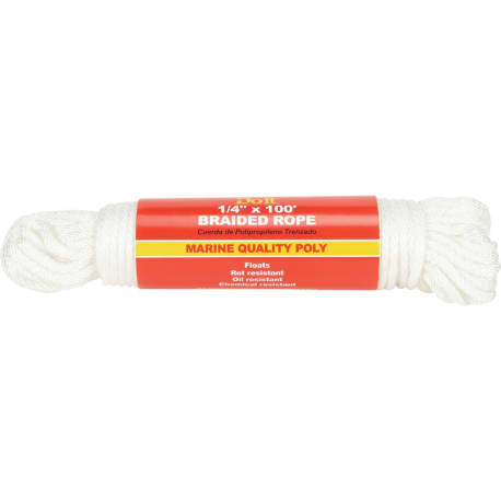 Do it Solid Braided Polypropylene Rope, 1/4 in. x 100 ft