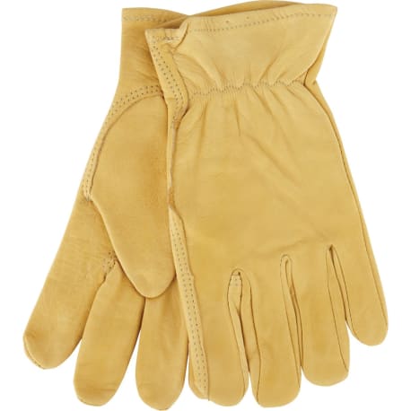 Full-Grain Cowhide Leather Work Gloves, Medium