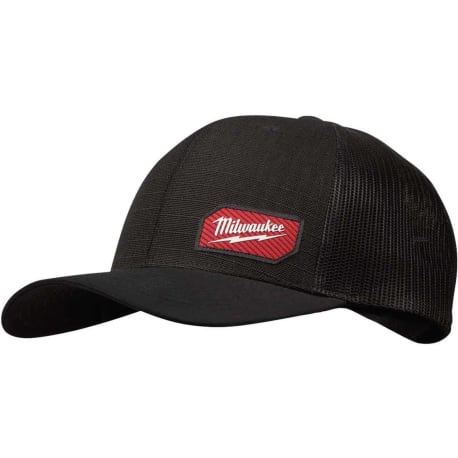 Milwaukee GRIDIRON™ Black Snapback Trucker Hat