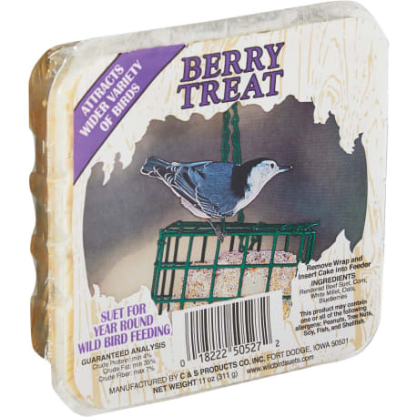 C&S Berry Wild Bird Suet, 11 oz.