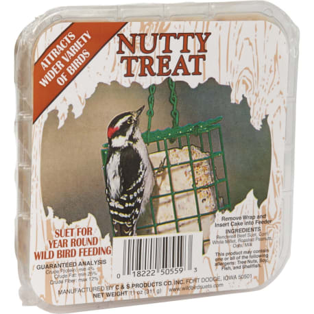 C&S Nutty Treat Wild Bird Suet, 11 oz.