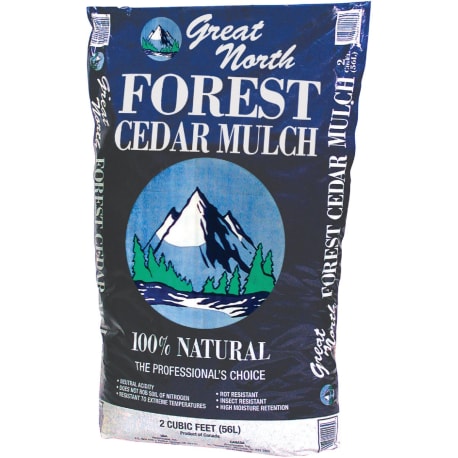 Great North Cedar Mulch, 2 cu. ft.