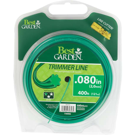 Best Garden 7 Point Green Trimmer Line, 0.080 in. x 400 ft.