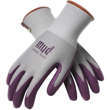 Mud Women's Medium Lilac Nylon Garden Gloves