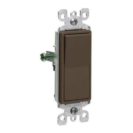 Leviton Decora Brown Rocker Single-Pole AC Quiet Switch