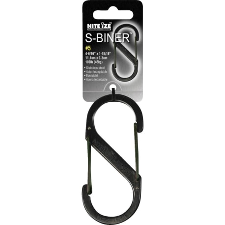 Nite Ize S-Biner 75 lb. Capacity Black S-Clip Key Ring