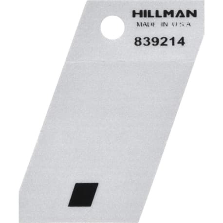 Hillman 1-1/2" Black & Silver Reflective Period (.) Sticker