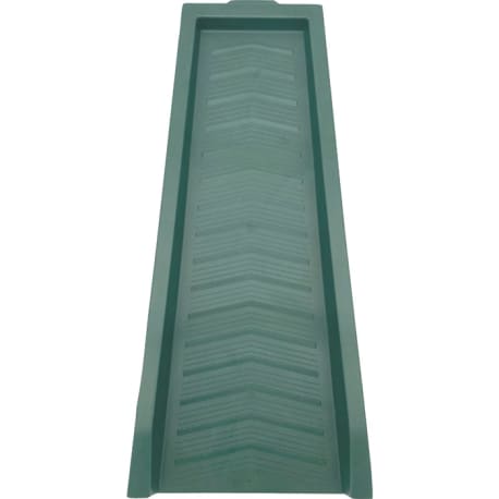 Master Mark 11" W x 2.25" H x 22.90" Green Chevron Splash Block