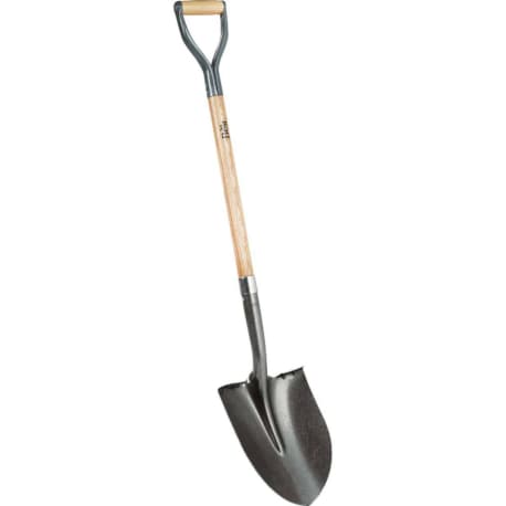 Do it Best Wood D-Handle Round Point Shovel, 33 in.