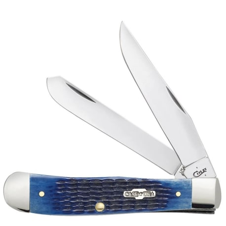 Case Knives Blue Bone Rogers Corn Cob Jig Trapper Knife