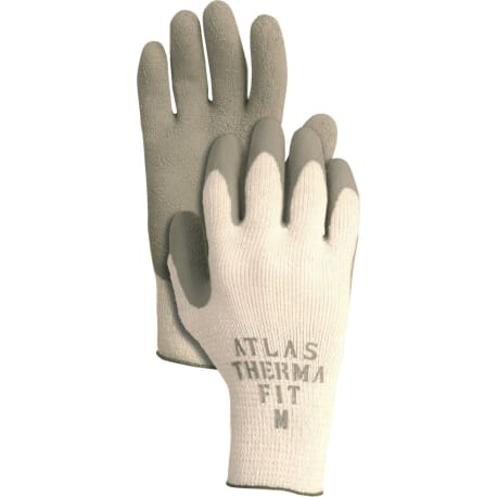 Atlas Men's Small Latex Dipped Knit Outdoor Work Gloves