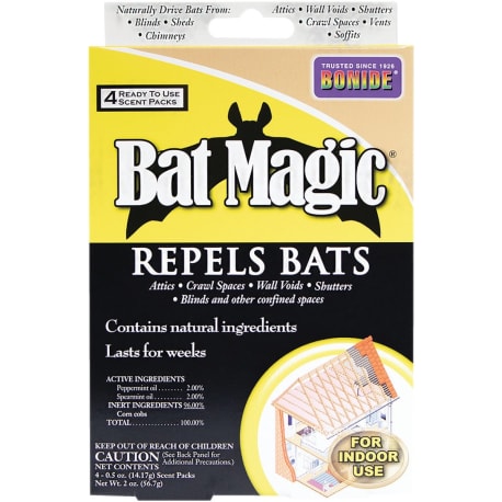 Bonide Bat Magic Bat Repellent Granules, 4-Pack