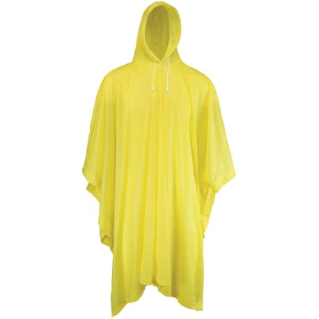 West Chester Protective Gear Yellow Rain Poncho, 50 x 80 in.