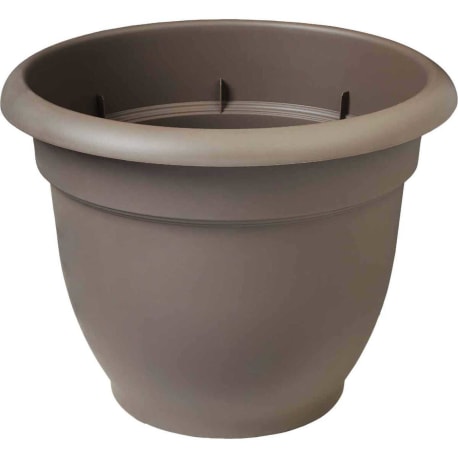 Bloem Ariana Plastic Self Watering Charcoal Planter, 16 in.