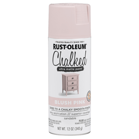 Rust-Oleum Chalked Ultra Matte Blush Pink Spray Paint, 12 oz.