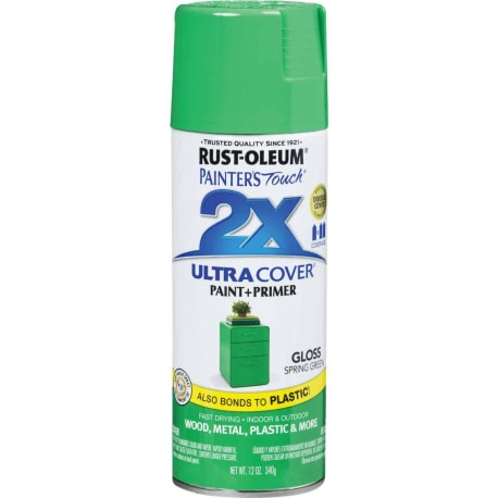 Rust-Oleum Painters' Touch 2X Spring Green Gloss Spray Paint & Primer, 12 oz.