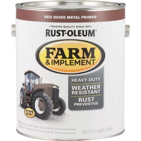 Rust-Oleum Farm & Implement Enamel Red Oxide Gloss Paint, 1 Gallon