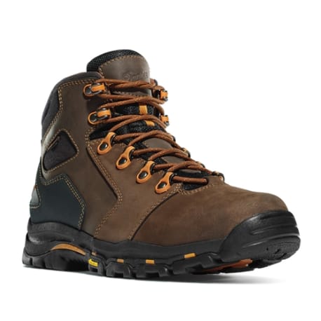 Danner Men's Vicious Brown & Orange Waterproof Work Boots, 11.5D