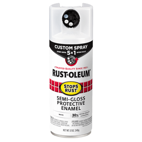 Rust-Oleum Protective Enamel w/ 5-in-1 Spray, Semi-Gloss White