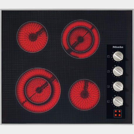 Miele KM 5621 208V     24" Knob control Electric Cooktop – 208 Volts         