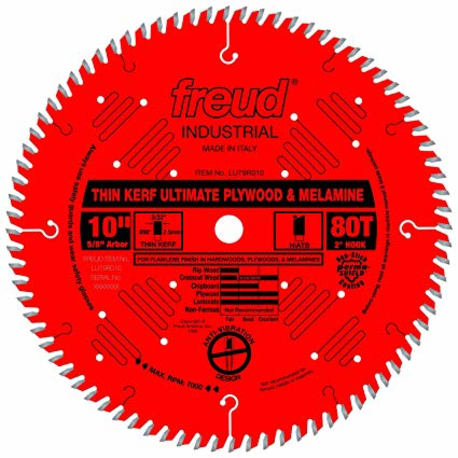 Freud HI ATB Thin Kerf Ultimate Plywood & Melamine Blade 10 in. x 80 Teeth