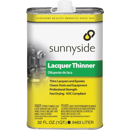 Sunnyside Low VOC Lacquer Thinner, 1 Quart