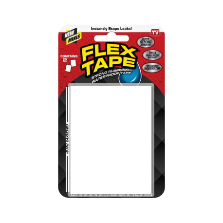 Flex Tape Mini White Repair Tape, 2-Pack, 2 x 3 in.