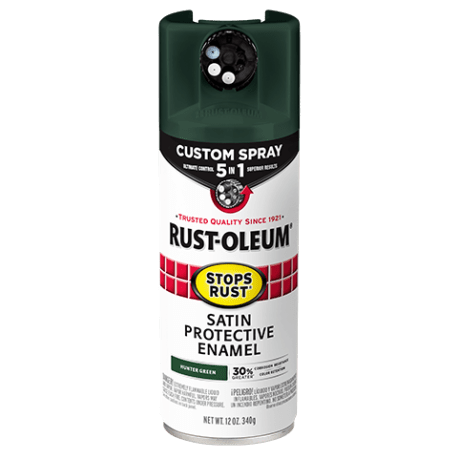 Rust-Oleum Protective Enamel w/ 5-in-1 Spray, Satin Hunter Green