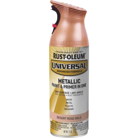 Rust-Oleum Universal Metallic Desert Rose Gold Spray Paint, 11 oz.