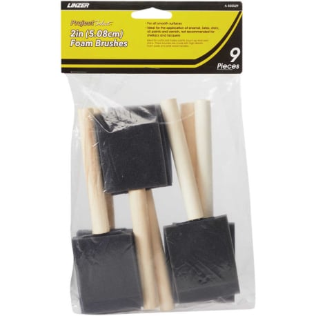 Linzer High Density Closed Foam Brush Set, 9-Pk