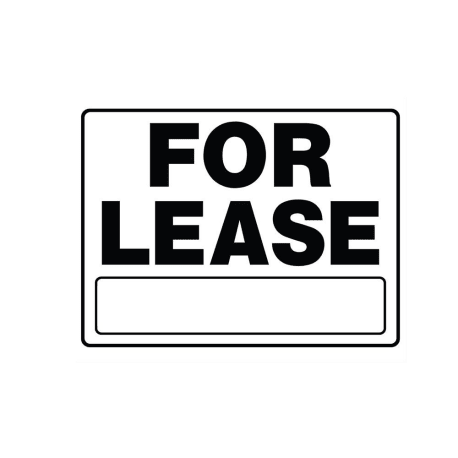 Hillman White & Black For Lease Sign, 20 x 24 in.