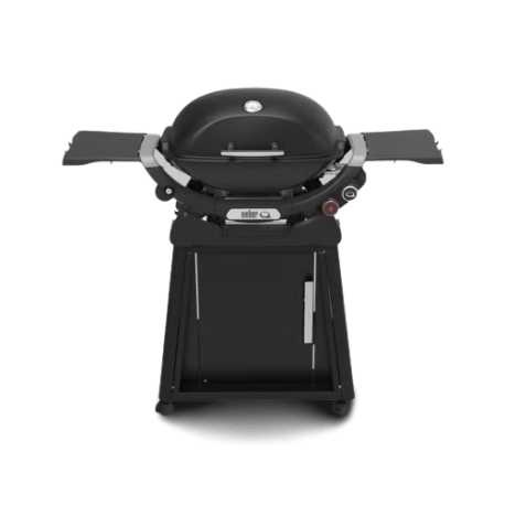 Weber Q2800N+ Black Portable Gas Grill with Cart