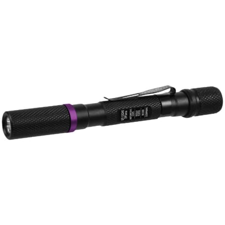 Police Security Aluminum UV Inspection Pen Light with Bite Guard, 5.5 in.