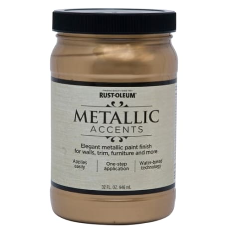 Rust-Oleum Soft Gold Metallic Accents, 1 Quart