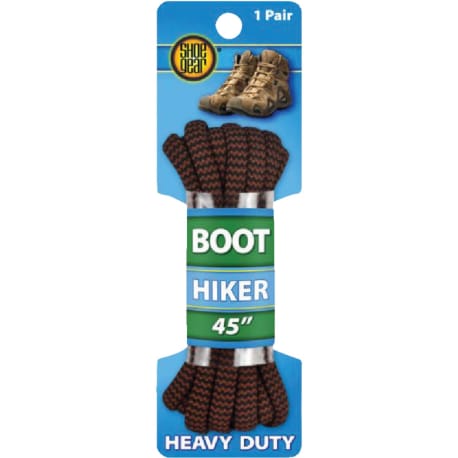 Kiwi Brown Outdoor Round Boot Lace, 45 in.