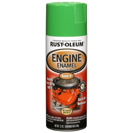 Rust-Oleum Auto Grabber Green Engine Enamel Spray, 12 oz.