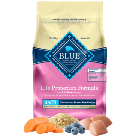 Blue Buffalo Chicken & Brown Rice Life Protection Small Breed Adult Dry Dog Food, 15 lb.